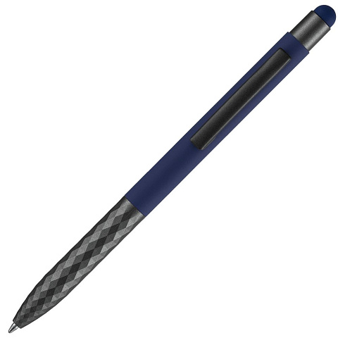 Ручка шариковая со стилусом Digit Soft Touch, синяя - рис 5.