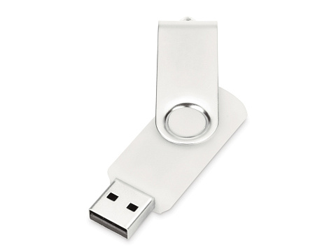 Флеш-карта USB 2.0 32 Gb Квебек, белый - рис 2.