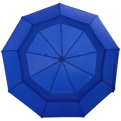 Складной зонт Dome Double с двойным куполом, синий - рис 3.