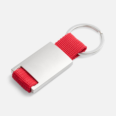 Брелок Inlet с тканевой вставкой, красный - рис 4.