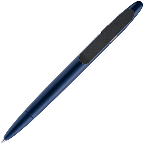 Ручка шариковая Prodir DS5 TSM Metal Clip, синяя с серым - рис 5.