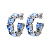 Серьги HARDY SS LIGHT BLUE - миниатюра