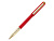 Ручка пластиковая шариковая Parliament, 0,7 мм, синие чернила, красный/золотистый - миниатюра