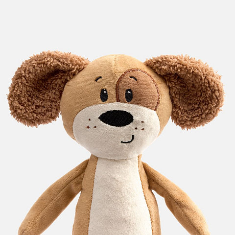 Мягкая игрушка Beastie Toys, собачка с белым шарфом - рис 4.