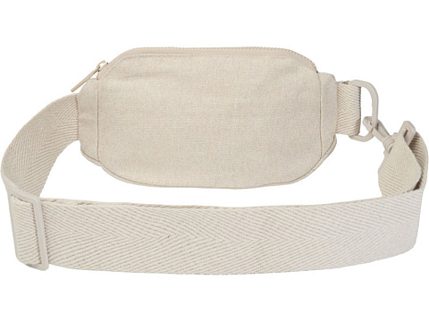 Кресент сумка через плечо Aware™ плотностью 500 г/м² из переработанного материала, бежевый - рис 3.