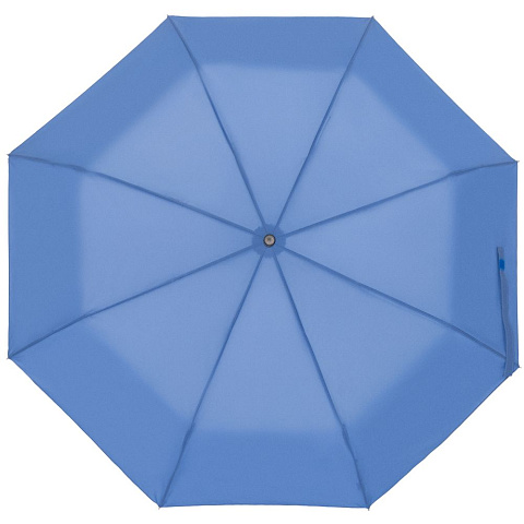 Зонт складной Manifest Color со светоотражающим куполом, синий - рис 2.