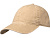 Графтон 6-панельная промытая кепка, бежевый - миниатюра
