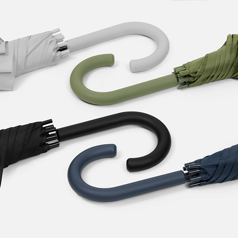 Зонт-трость Jolly Brolly, зеленый (хаки) - рис 9.