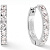 Серьги Hoop 20мм Crystal-Silver - миниатюра - рис 4.