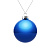 Елочный шар Finery Gloss, 8 см, глянцевый синий - миниатюра - рис 2.