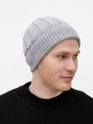 Шапка Bellish, светло-серый меланж - рис 7.