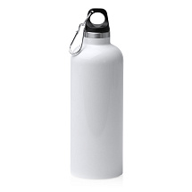 Бутылка LUWAK/ЛЮВАК из переработанной нержавеющей стали с карабином, белый