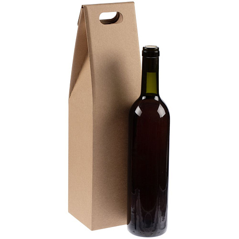 Коробка для бутылки Vinci, крафт - рис 3.