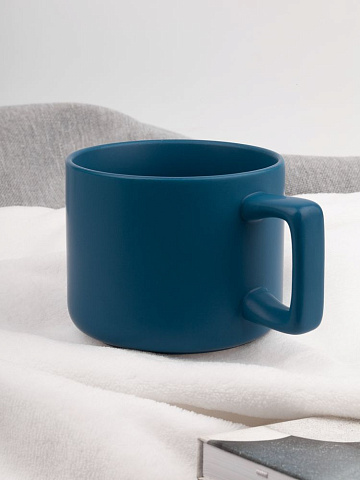 Чашка Jumbo в коробке матовая, морская волна - рис 6.