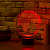3D светильник Глобус - миниатюра - рис 2.