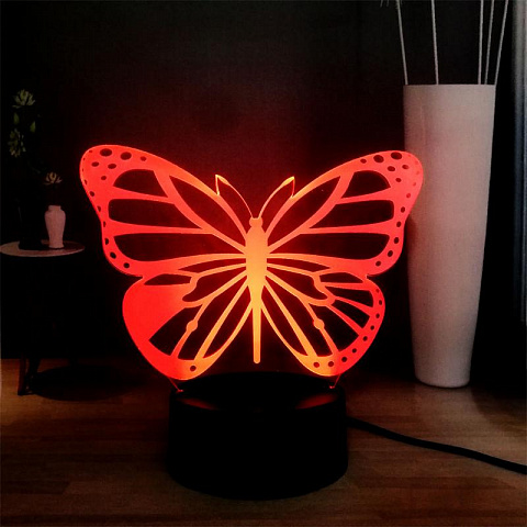 3D светильник Бабочка - рис 4.