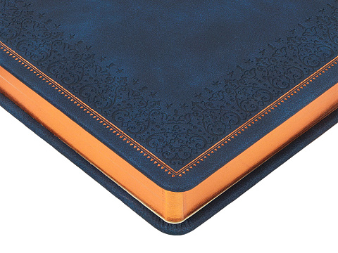 Ежедневник недатированный А5 Royal, синий с бронзовым срезом - рис 5.