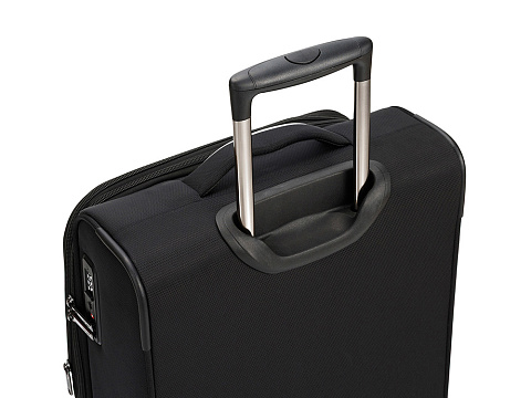 Чемодан TORBER НЕРО, чёрный, переработанный ПЭТ, 40 х 20 х 55 см, 37 л - рис 7.