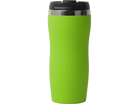 Термокружка Double wall mug C1, soft touch, 350 мл, зеленое яблоко - рис 3.