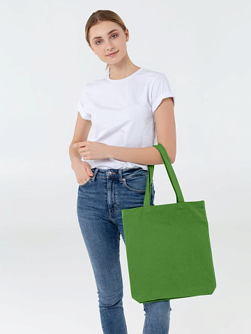 Холщовая сумка Avoska, ярко-зеленая - рис 6.