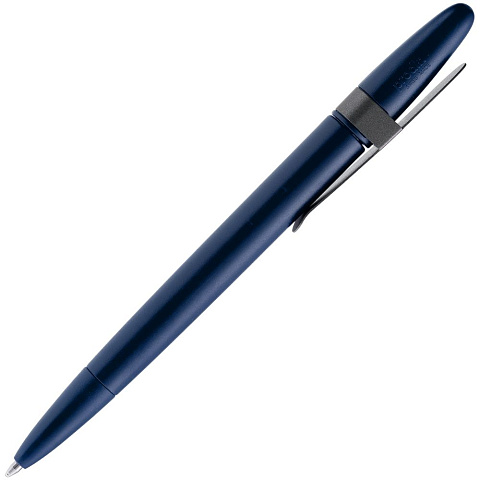 Ручка шариковая Prodir DS5 TSM Metal Clip, синяя с серым - рис 3.