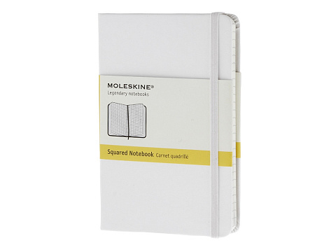 Записная книжка Moleskine Classic (в клетку), Pocket (9х14 см), белый