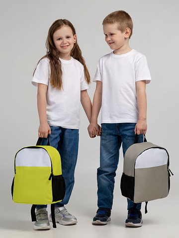 Детский рюкзак Comfit, белый с зеленым яблоком - рис 9.