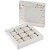 Набор из 9 пирожных макарон, в коробке с окошком - миниатюра