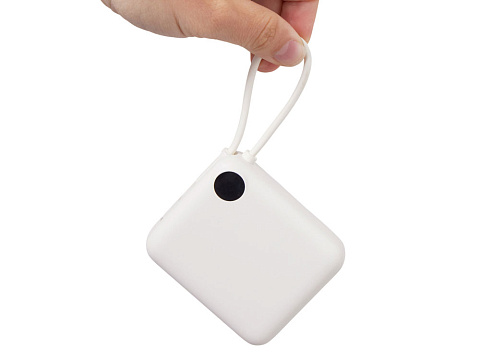 Внешний аккумулятор со встроенным кабелем Liri, QC/PD, 10000 мАч, теплый белый - рис 10.