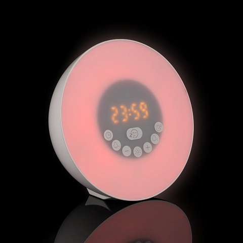 Лампа-колонка со световым будильником dreamTime, ver.2, белая - рис 18.