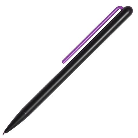 Шариковая ручка GrafeeX в чехле, черная с фиолетовым - рис 2.