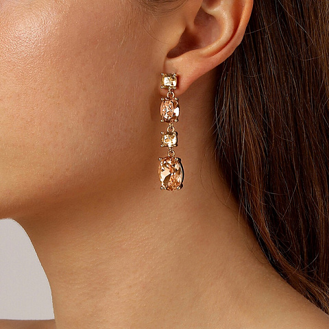 Серьги CORNELIA SG PEACH/GOLDEN - рис 2.