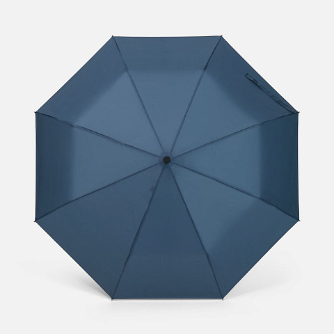 Зонт складной Classic, темно-синий с темной ручкой - рис 7.