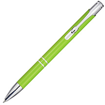 Шариковая ручка Moneta из переработанного алюминия (черные чернила) - Лайм