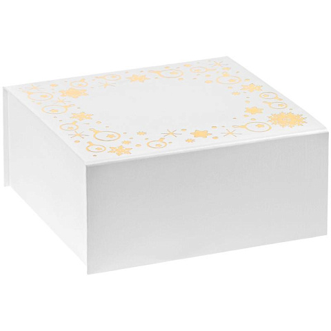 Подарочная коробка Праздничная (23х20 см), 3 цвета - рис 2.