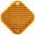 Светоотражатель «Квадрат», оранжевый - миниатюра - рис 2.
