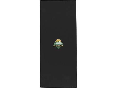 Lucas спортивное полотенце из переработанного полиэстера 30х80 см - сплошной черный - рис 6.