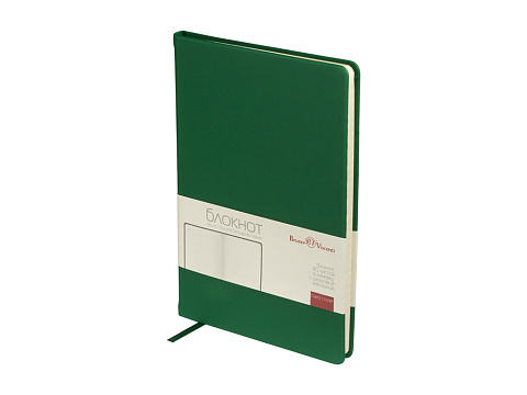Блокнот А5 Megapolis Velvet, зеленый (Р)