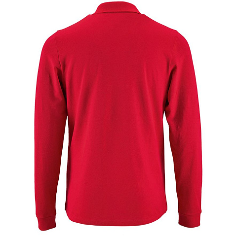 Рубашка поло мужская с длинным рукавом Perfect LSL Men, красная - рис 3.