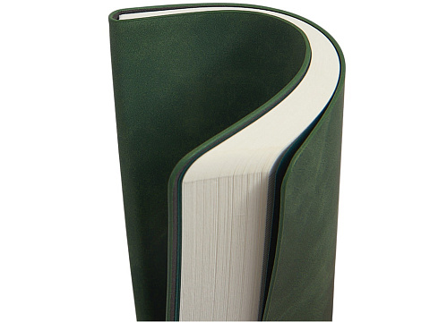 Блокнот А5 в гибкой обложке Chaplin, зеленый - рис 11.