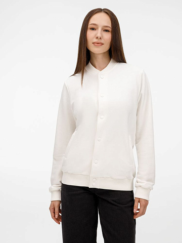 Бомбер унисекс Nuppu, молочно-белый - рис 2.