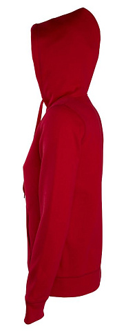 Толстовка женская на молнии с капюшоном Seven Women, красная - рис 3.