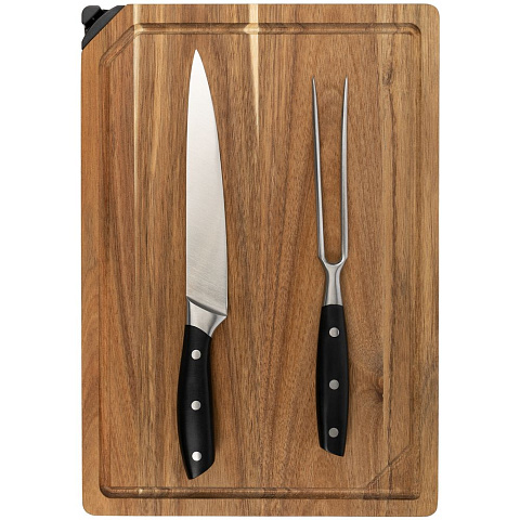 Набор для мяса Slice Twice с ножом-слайсером и вилкой - рис 2.