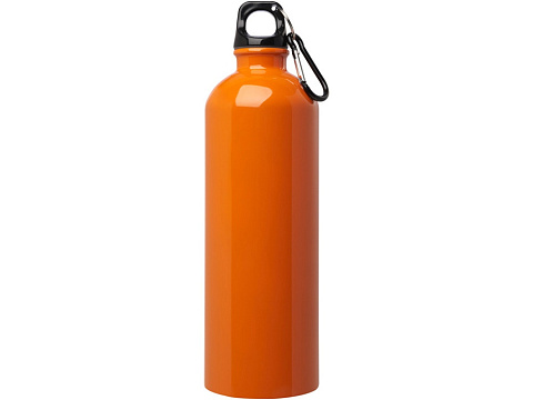 Одностенная бутылка для воды с карабином Oregon, изготовленная из нержавеющей стали, сертифицированной по стандарту RCS, объемом 750 мл - Оранжевый - рис 2.