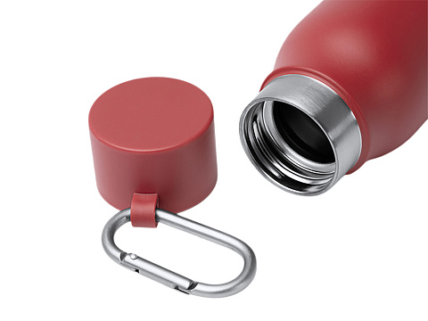 Термобутылка CUBEL/КЬЮБЕЛ с двойными стенками, темно-красный - рис 6.