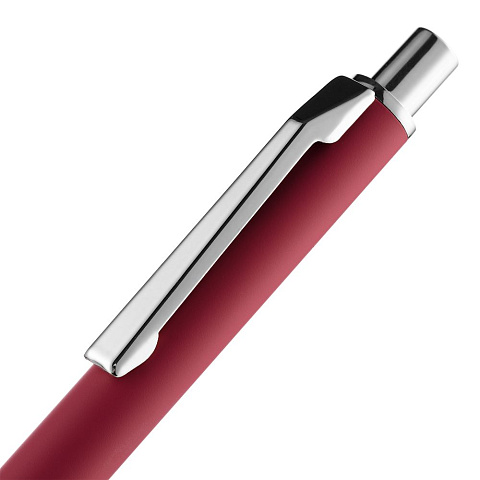 Ручка шариковая Lobby Soft Touch Chrome, красная - рис 6.