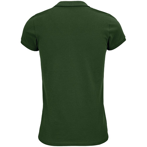 Рубашка поло женская Planet Women, темно-зеленая - рис 3.