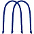 Ручки Corda для пакета M, синие - миниатюра