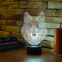 3D светильник Волк