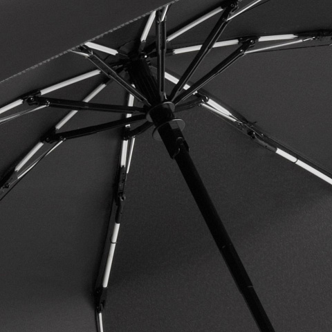 Зонт складной AOC Mini с цветными спицами, белый - рис 3.
